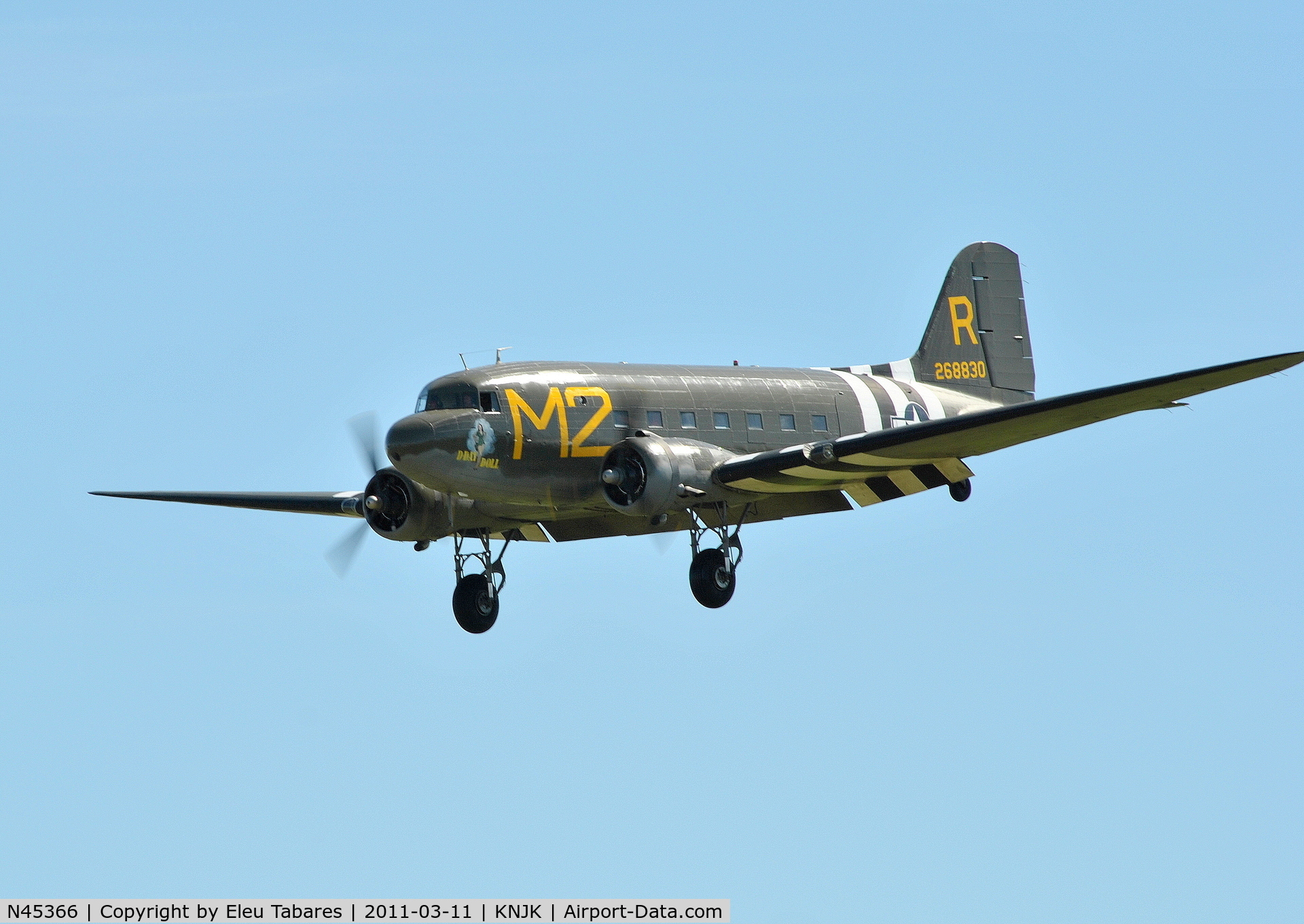 N45366, 1943 Douglas C-53D-DO Skytrooper (DC-3A) C/N 11757, Taken at the Naval Air Facility in El Centro, California.