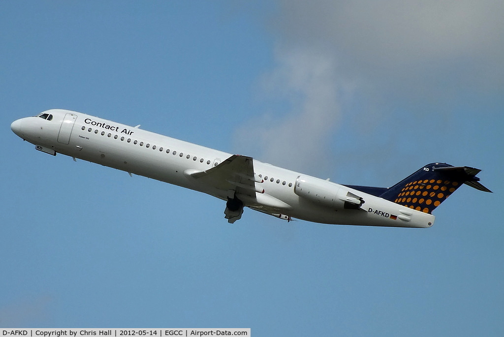 D-AFKD, 1994 Fokker 100 (F-28-0100) C/N 11500, Contact Air