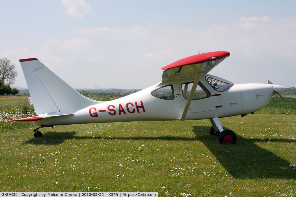 G-SACH, 2002 Stoddard-Hamilton Glastar C/N PFA 295-13088, Glastar, Fishburn Air Fleld, may 2010.