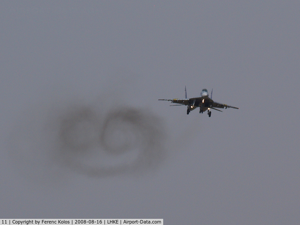 11, Mikoyan-Gurevich MiG-29B C/N 2960535161/4604, Kecskemét