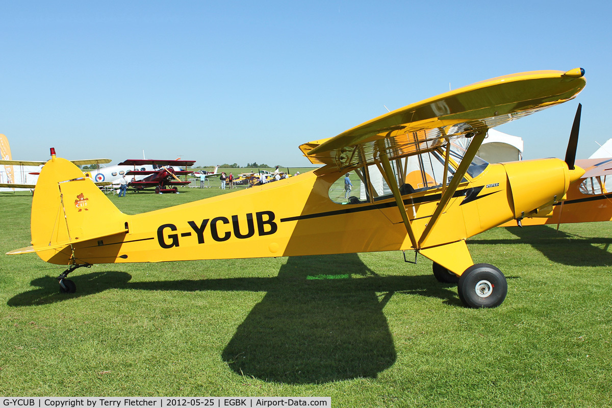 G-YCUB, 1993 Piper PA-18-150 Super Cub C/N 1809077, Exhibited in the static display at 2012 AeroExpo at Sywell