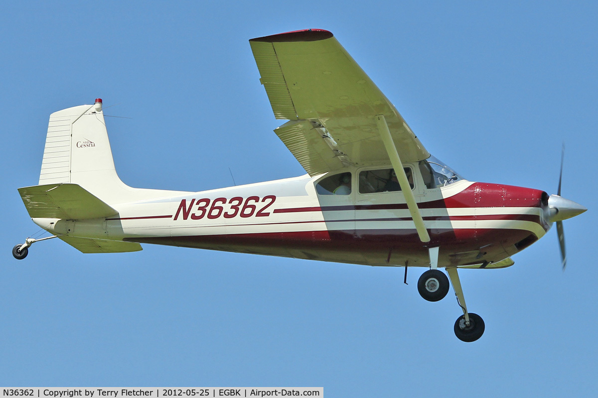 N36362, 1955 Cessna 180 C/N 31691, A visitor to Sywell , on Day 1 of 2012 AeroExpo