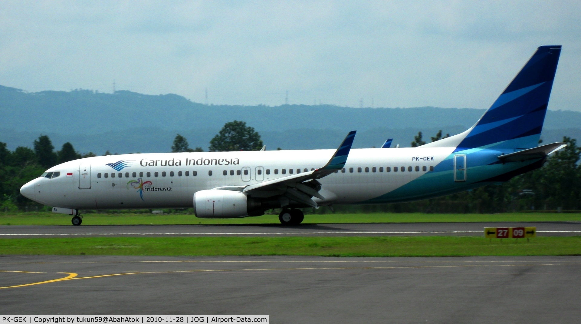 PK-GEK, 2001 Boeing 737-86J C/N 30568, Garuda - Indonesian Airways