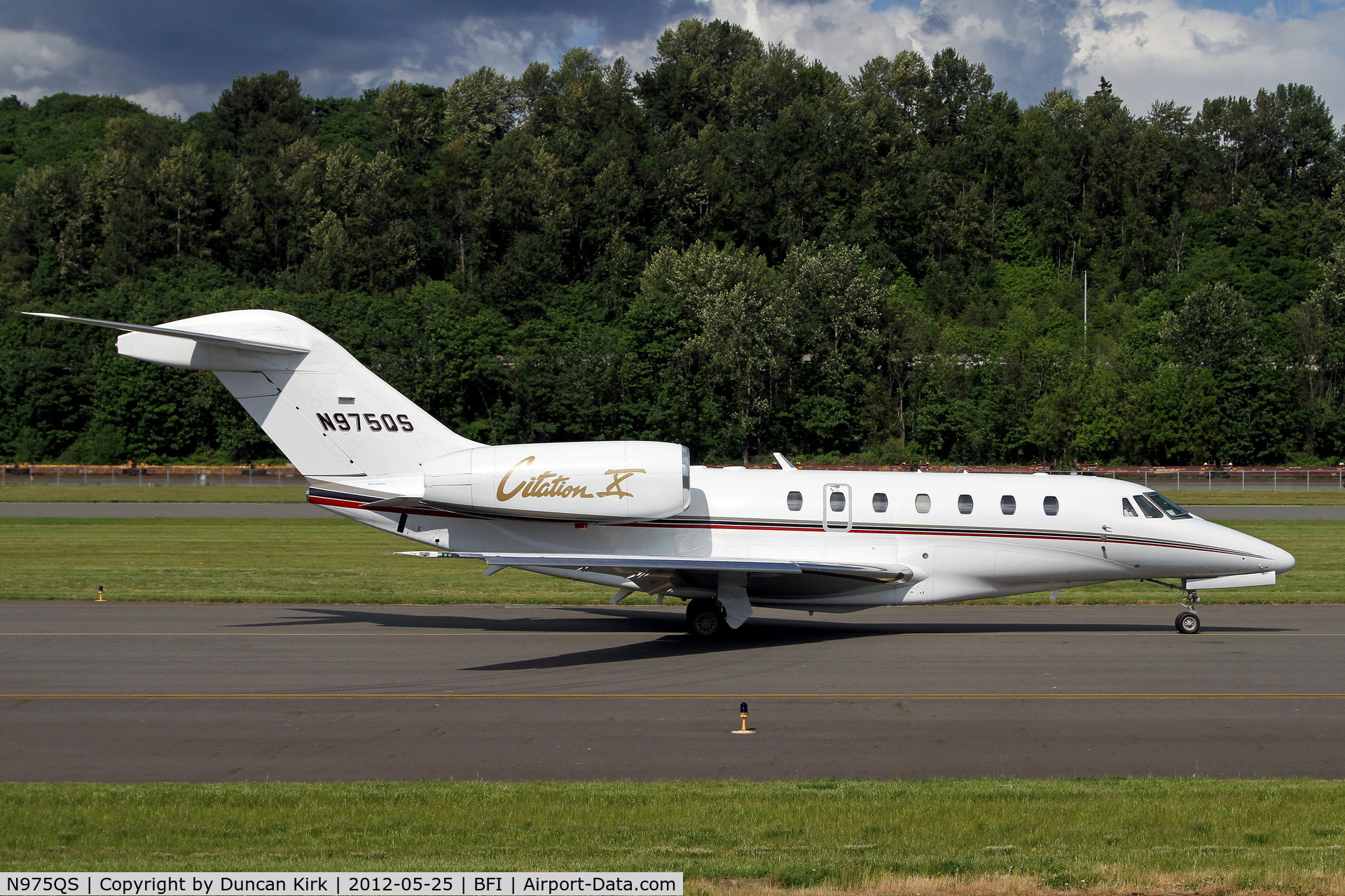N975QS, 2002 Cessna 750 Citation X C/N 750-0175, Another NetJet visitor to BFI