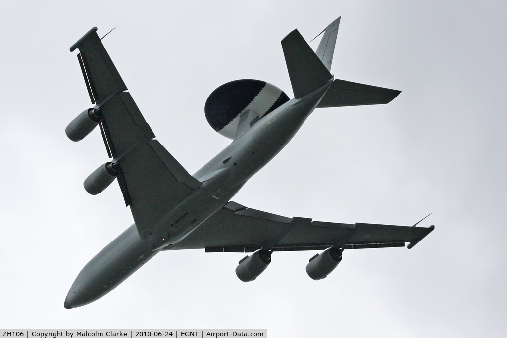 ZH106, 1991 Boeing E-3D Sentry AEW.1 C/N 24114, Boeing E-3D Sentry AEW.1, Newcastle Airport, June 2010.