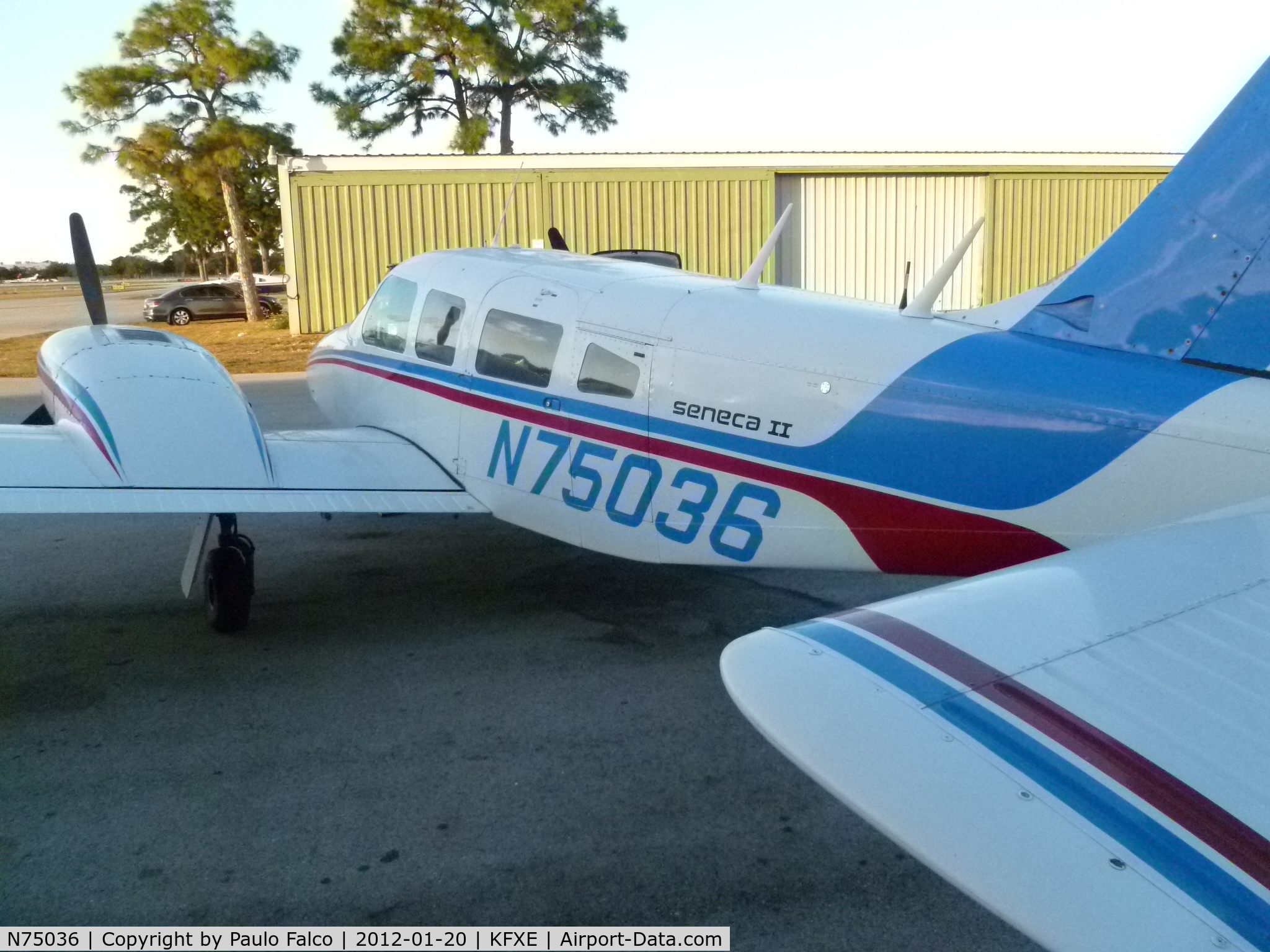 N75036, 1976 Piper PA-34-200T C/N 34-7670218, N75036 at KFXE before delivery flight to new owner in Brazil as PR-EBF.