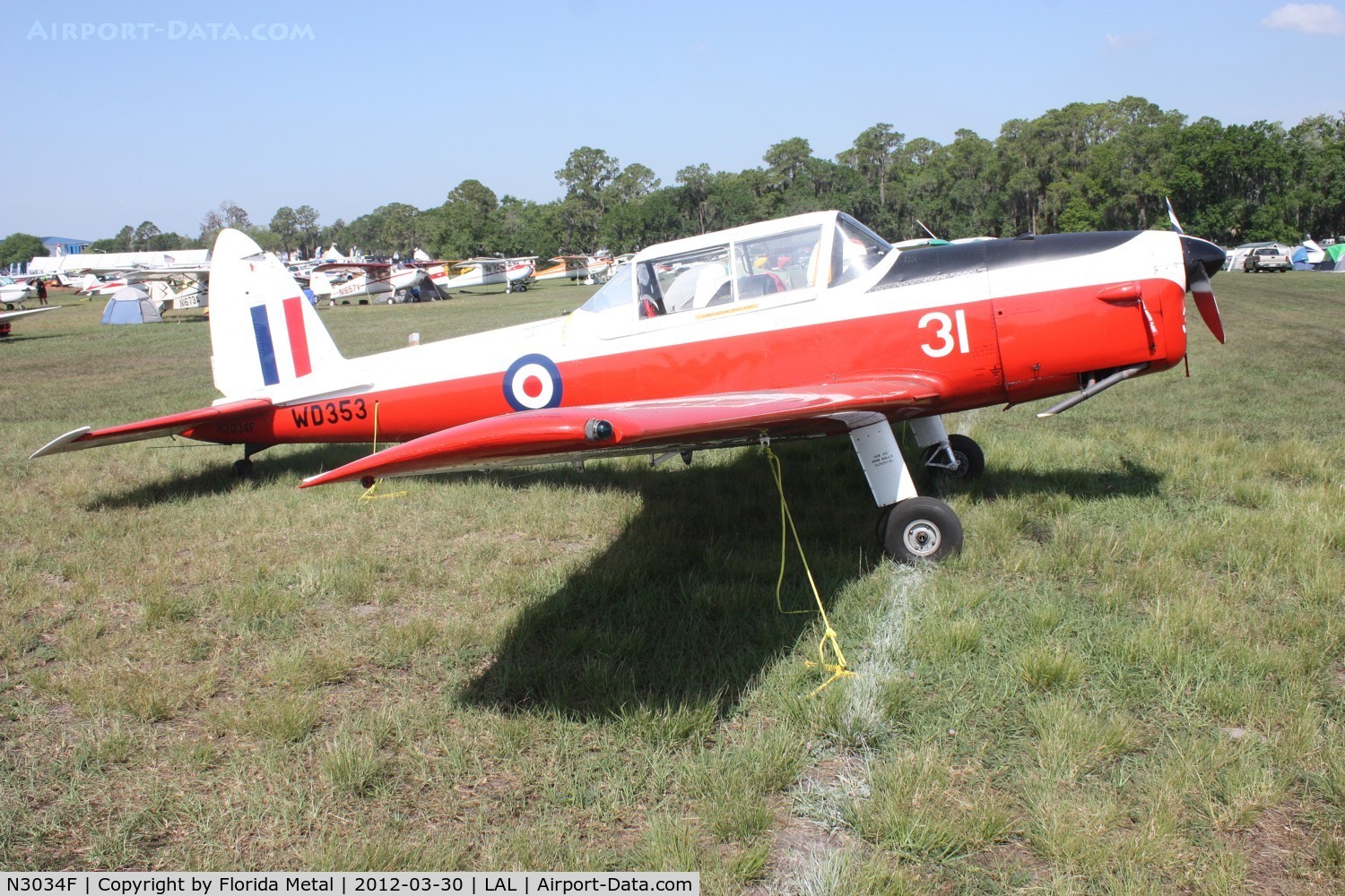 N3034F, De Havilland DHC-1 Chipmunk T.10 C/N C1/0291, Chipmunk
