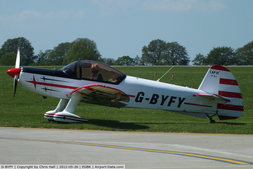 G-BYFY, 1992 Mudry CAP-10B C/N 263, at AeroExpo 2012