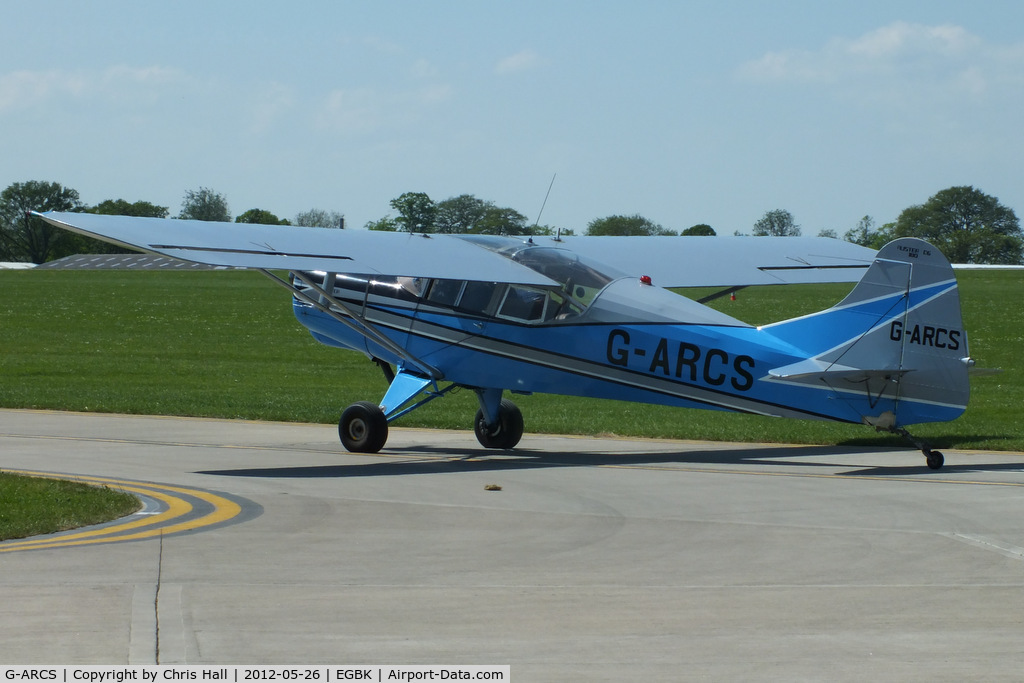G-ARCS, 1960 Auster D6-180 C/N 3703, at AeroExpo 2012