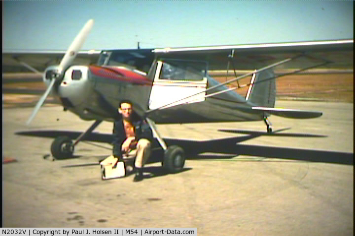 N2032V, 1947 Cessna 120 C/N 14245, I flew this plane circa 1957-1959 at Lebanon, TN did a XC Lebanon-Mt Carmel, Illinois 1958. Great plane then flew the Cessna 140 with flaps.
