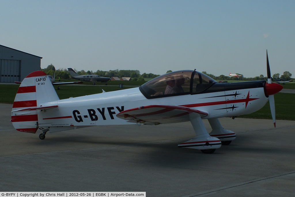 G-BYFY, 1992 Mudry CAP-10B C/N 263, at AeroExpo 2012