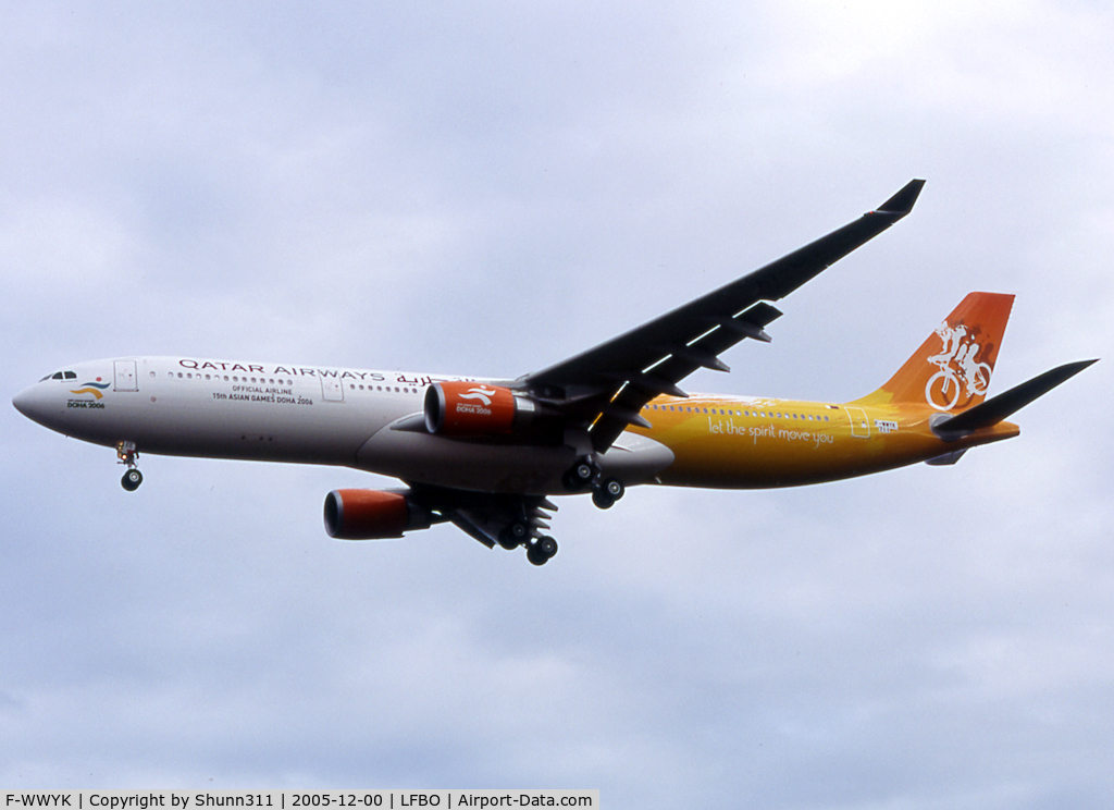 F-WWYK, 2005 Airbus A330-302 C/N 711, C/n 0711 - To be A7-AEE in special Orange Doha 2006 c/s