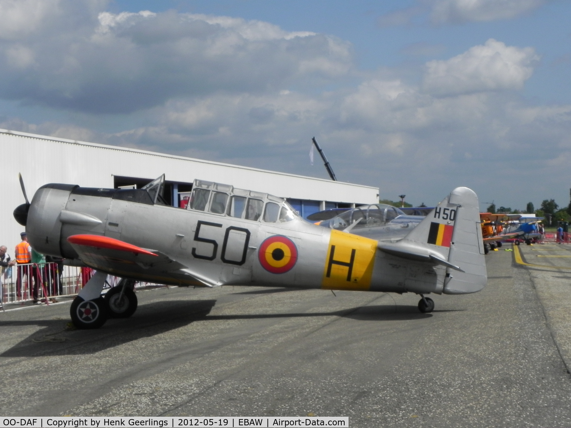 OO-DAF, 1944 Noorduyn AT-16 Harvard IIB C/N 14A-1494, Stampe Fly In 2012 , Deurne Airport