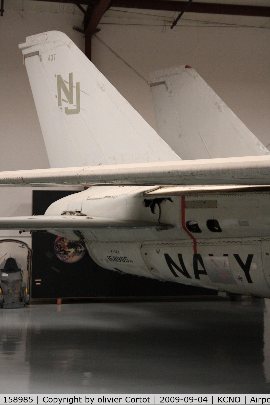 158985, Grumman F-14A Tomcat C/N 46, the tail