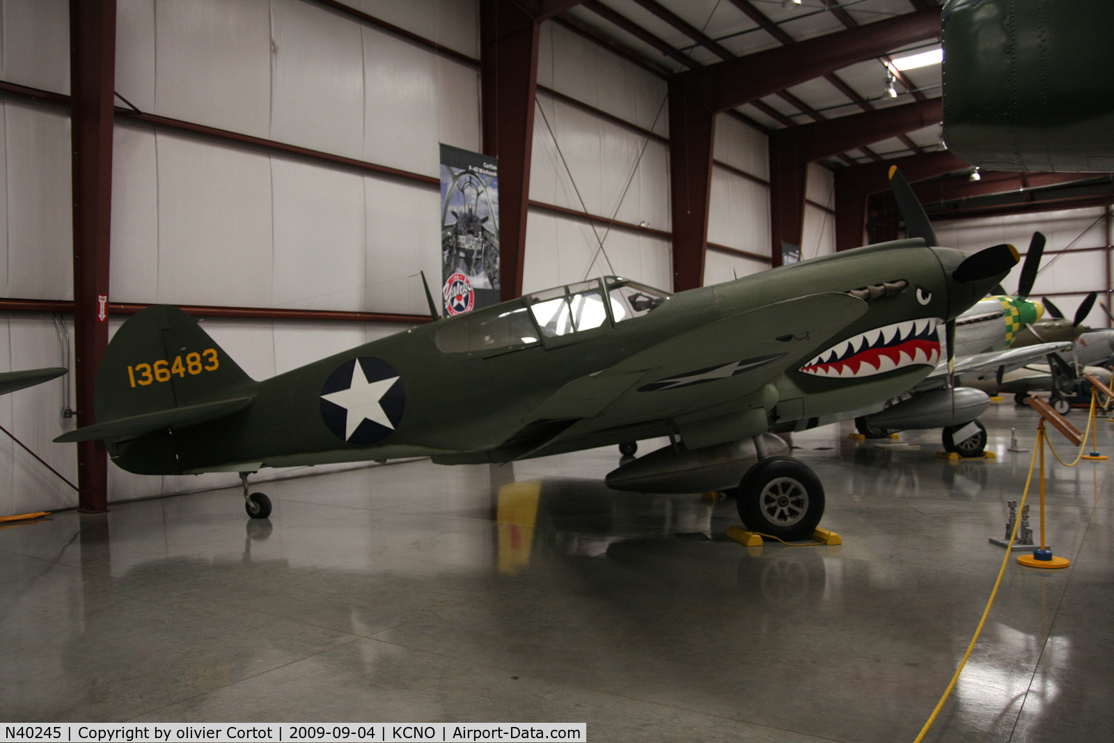 N40245, Curtiss P-40E Warhawk C/N 1038, Yanks air museum