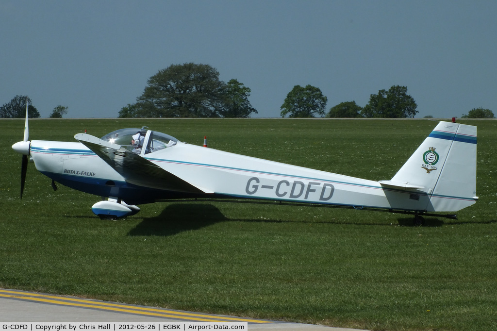 G-CDFD, 2004 Scheibe SF-25C Falke C/N 44705, at AeroExpo 2012