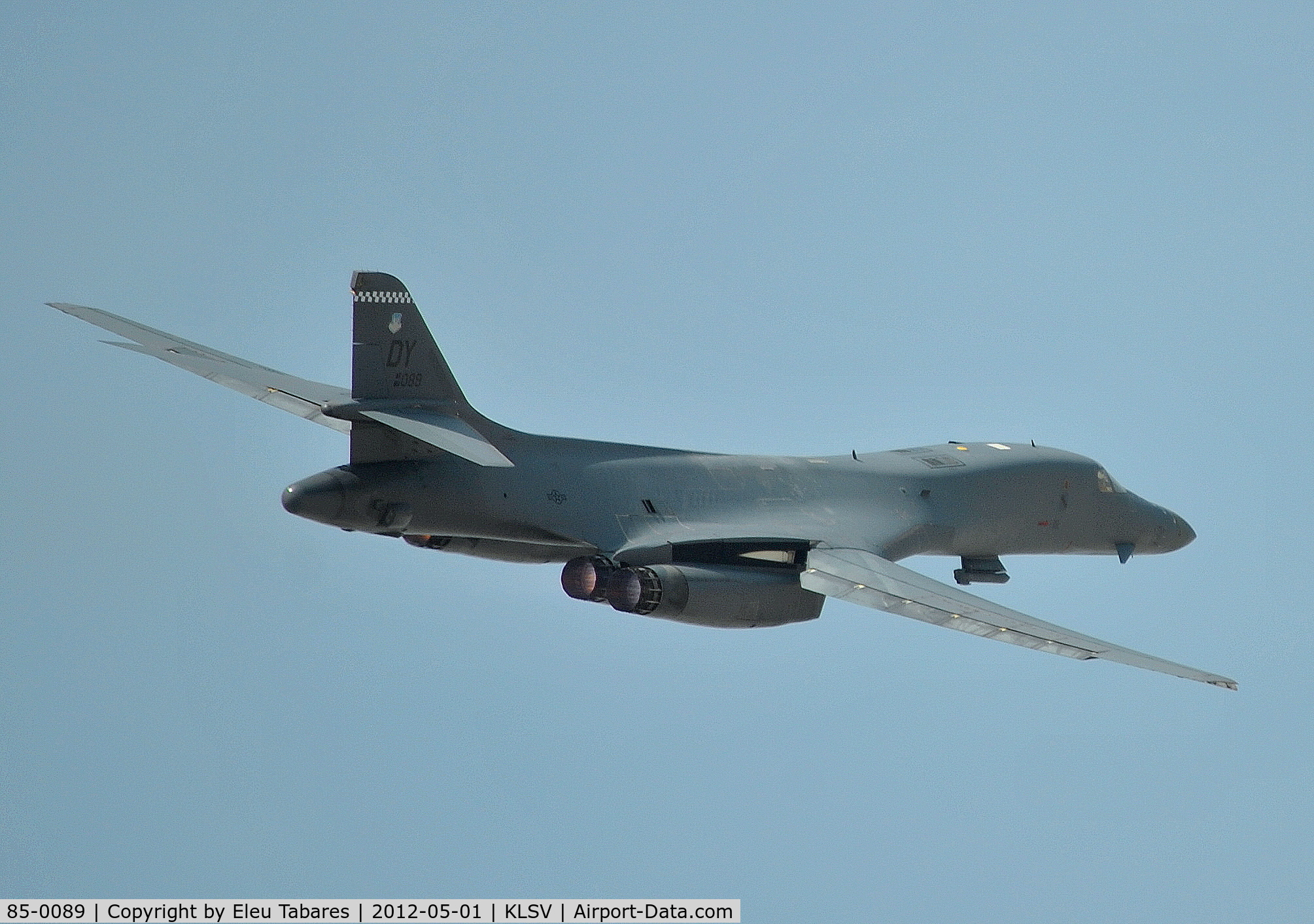 85-0089, Rockwell B-1B Lancer C/N 49, Taken over Nellis Air Force Base, Nevada.