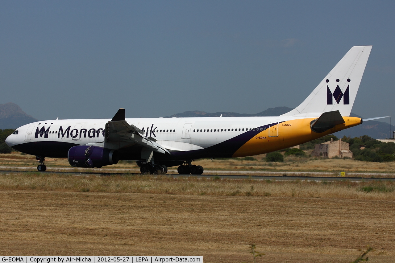G-EOMA, 1999 Airbus A330-243 C/N 265, Monarch Airlines, Airbus A330-243, CN: 0265