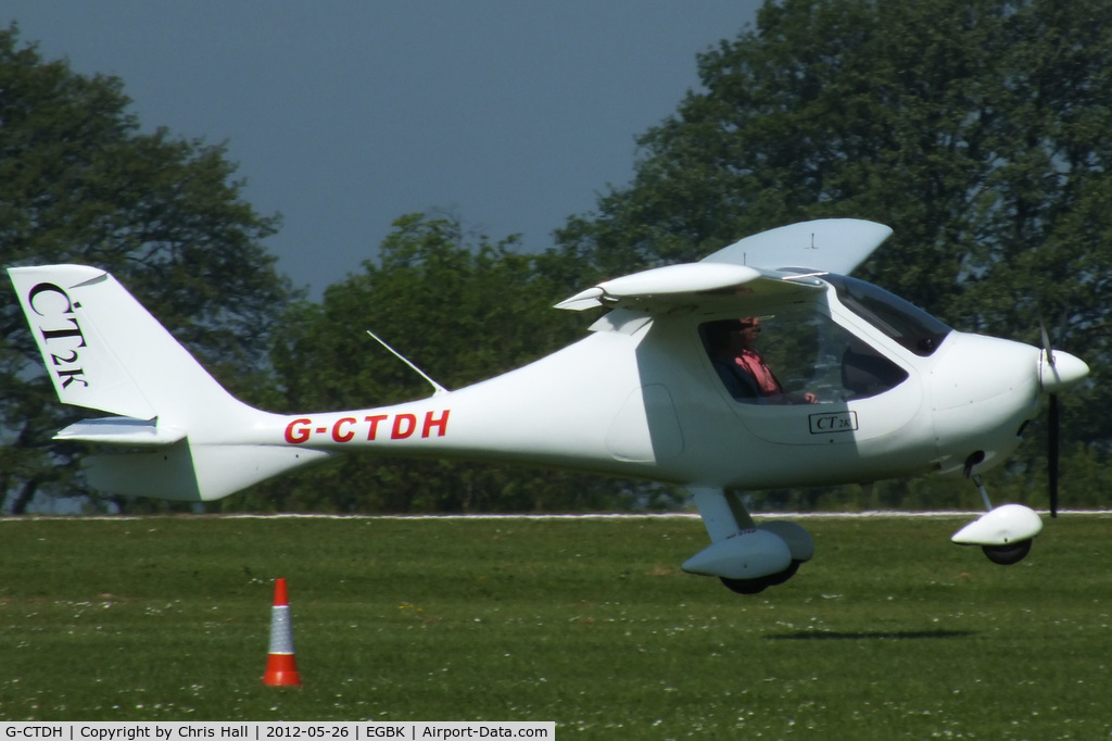 G-CTDH, 2003 Flight Design CT2K C/N 7939, at AeroExpo 2012