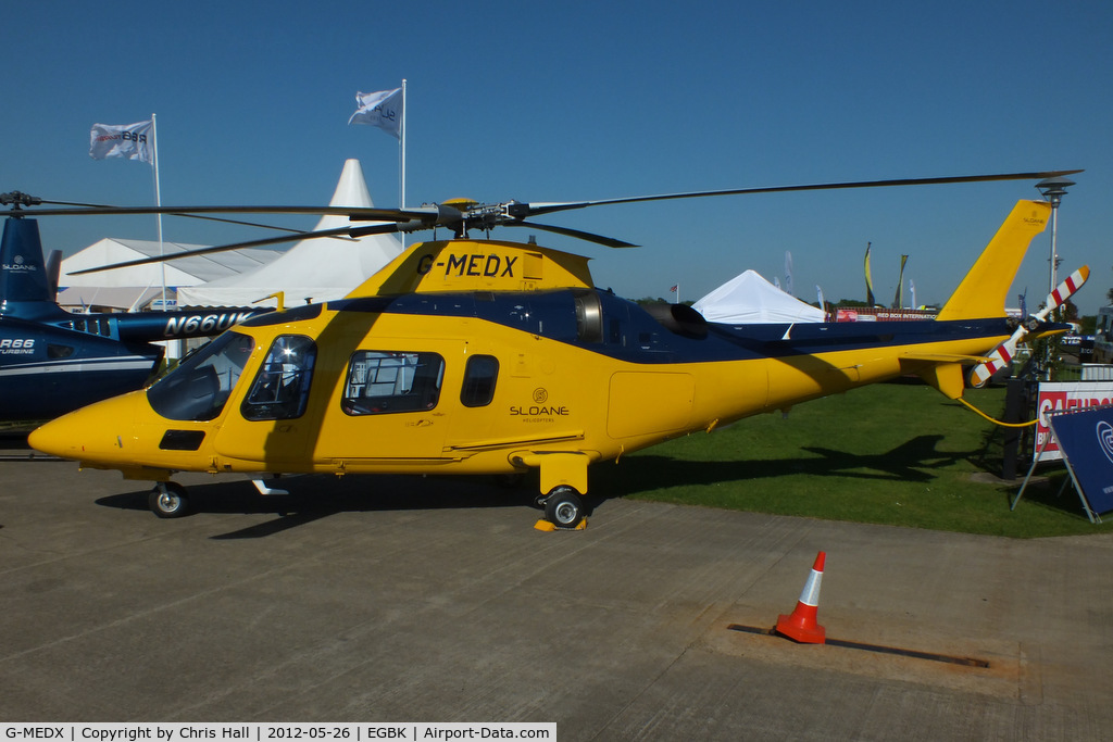 G-MEDX, 2008 Agusta A-109E Power C/N 11745, at AeroExpo 2012