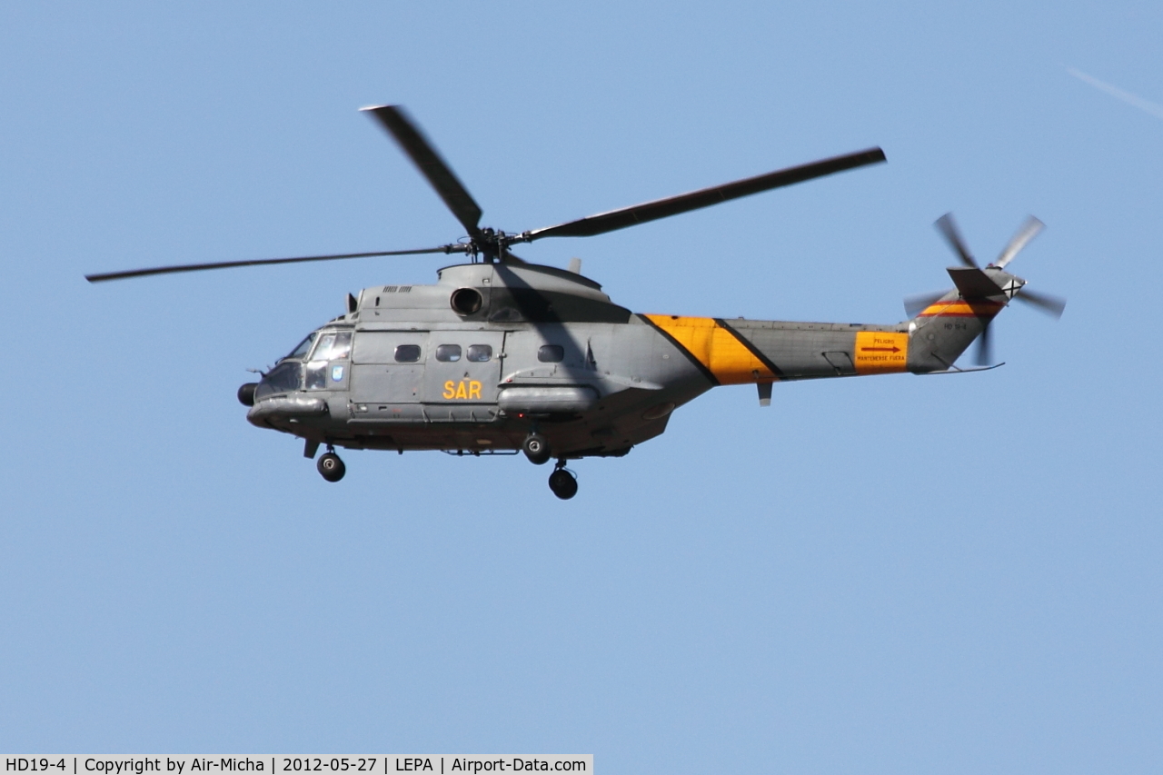 HD19-4, Aérospatiale SA-330L Puma C/N 1334, Spain Air Force, Aerospatiale SA-330L Puma, CN: 1334