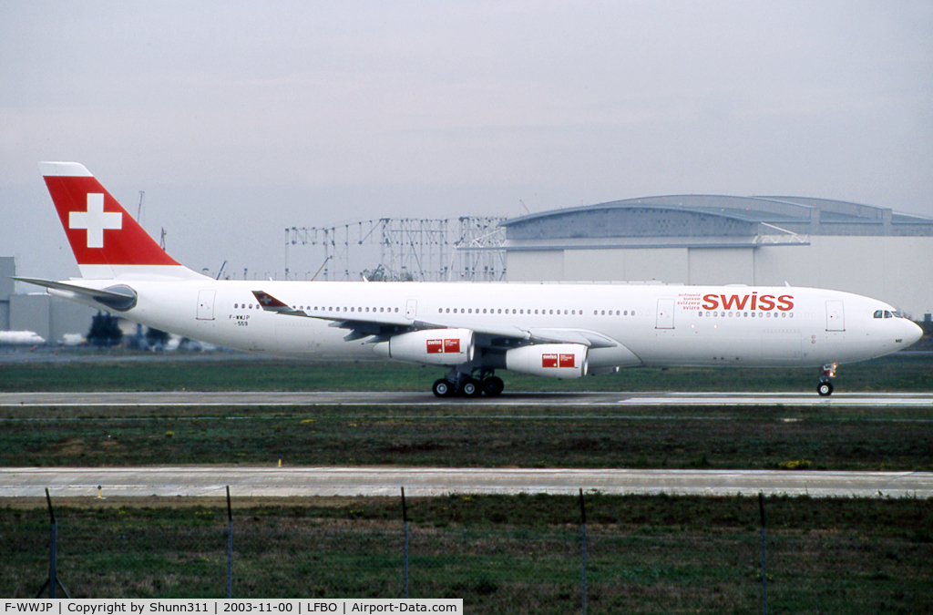 F-WWJP, 2003 Airbus A340-313X C/N 559, C/n 0559 - To be HB-JME