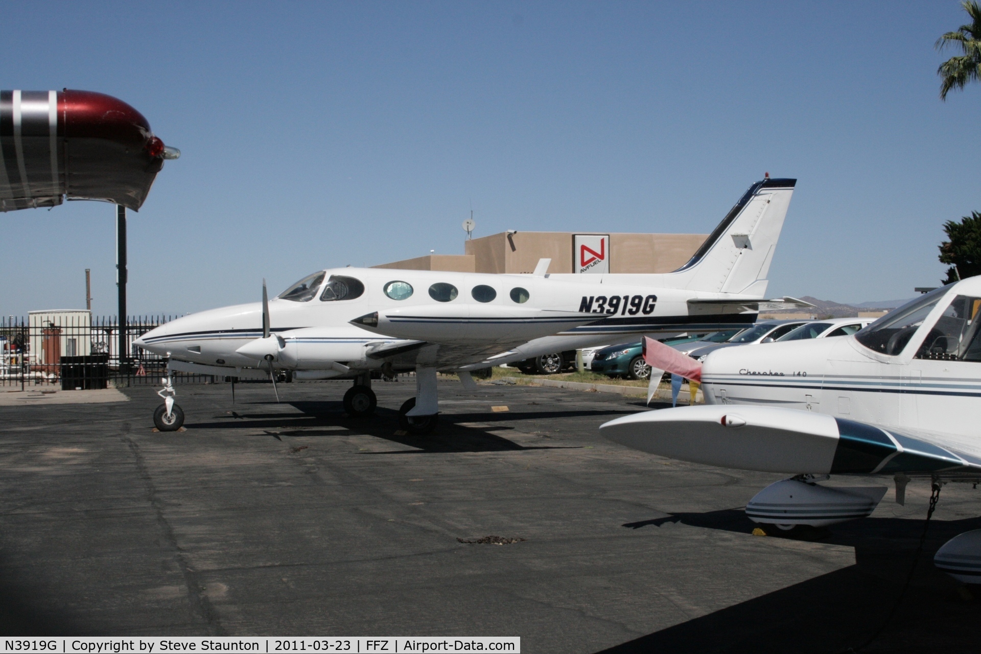N3919G, Cessna 340A C/N 340A0234, Taken at Falcon Field Airport, in March 2011 whilst on an Aeroprint Aviation tour