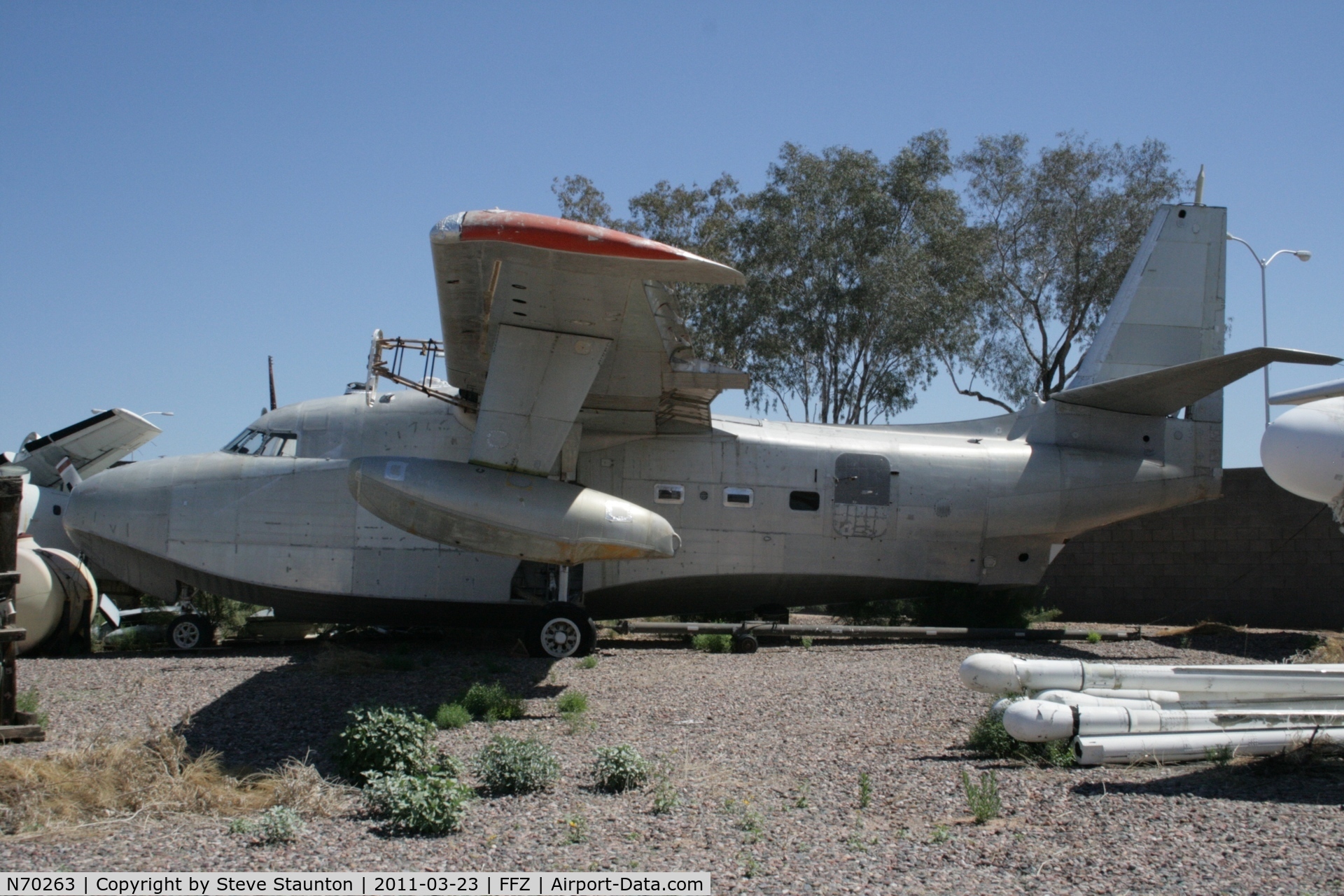 N70263, Grumman HU-16E Albatross C/N G-309, Taken at Falcon Field Airport, in March 2011 whilst on an Aeroprint Aviation tour