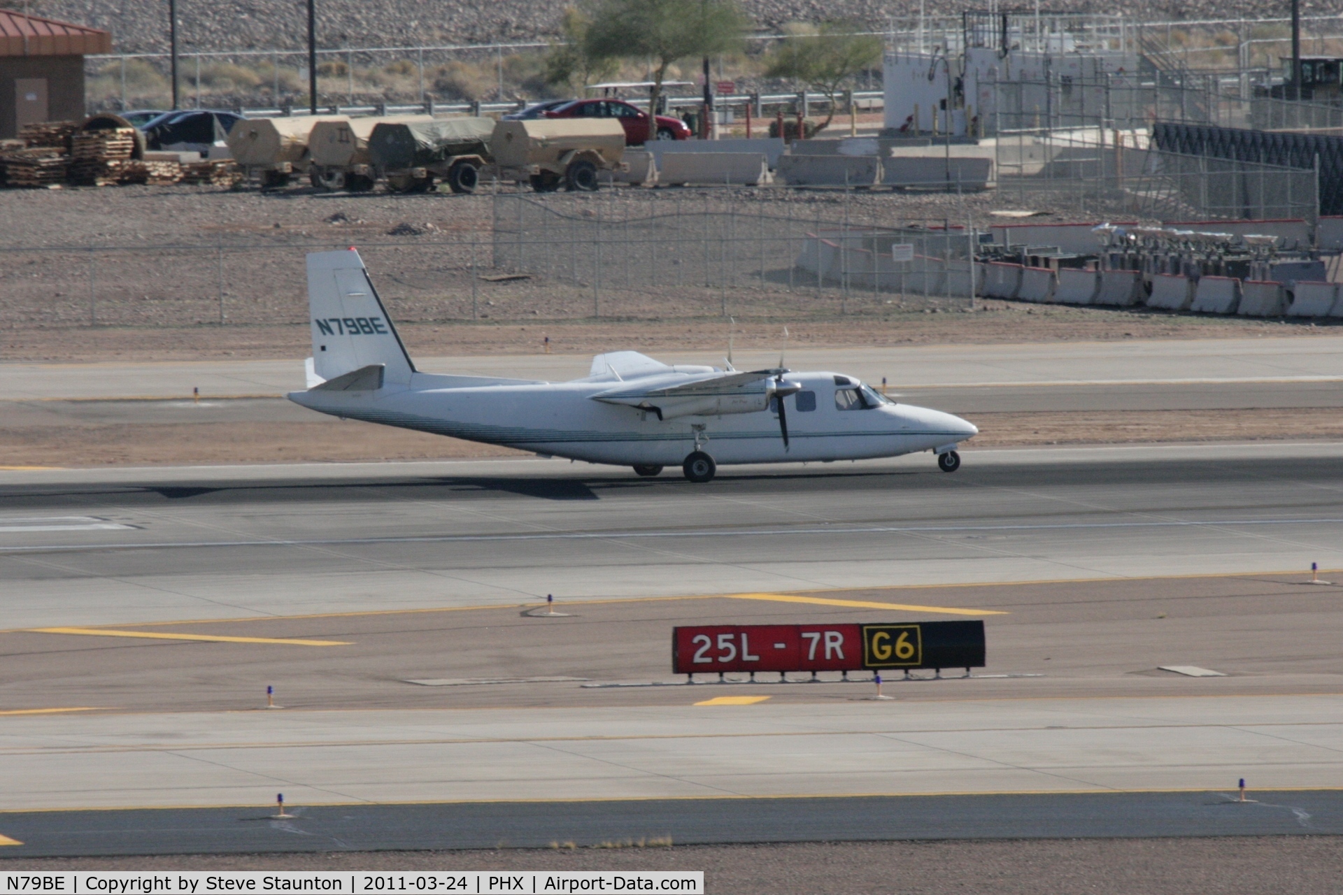 N79BE, 1977 Rockwell 690B Turbo Commander C/N 11408, Taken at Phoenix Sky Harbor Airport, in March 2011 whilst on an Aeroprint Aviation tour