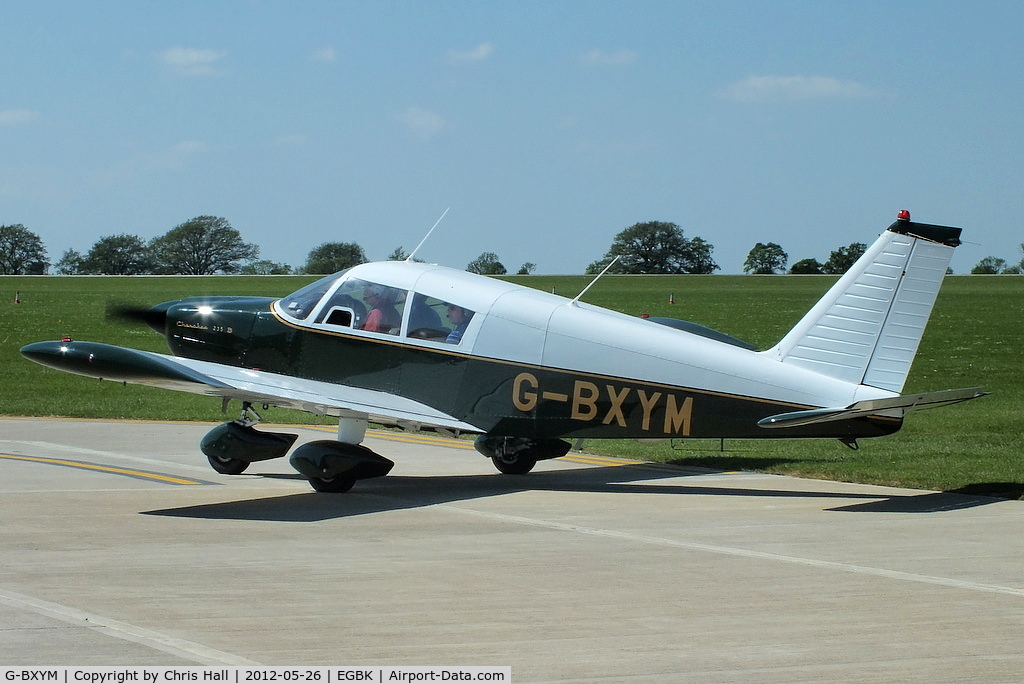 G-BXYM, 1967 Piper PA-28-235 Cherokee B C/N 28-10858, at AeroExpo 2012