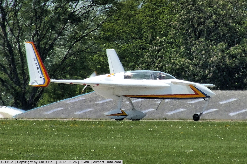 G-CBLZ, 1988 Rutan Long-EZ C/N 1046, at AeroExpo 2012