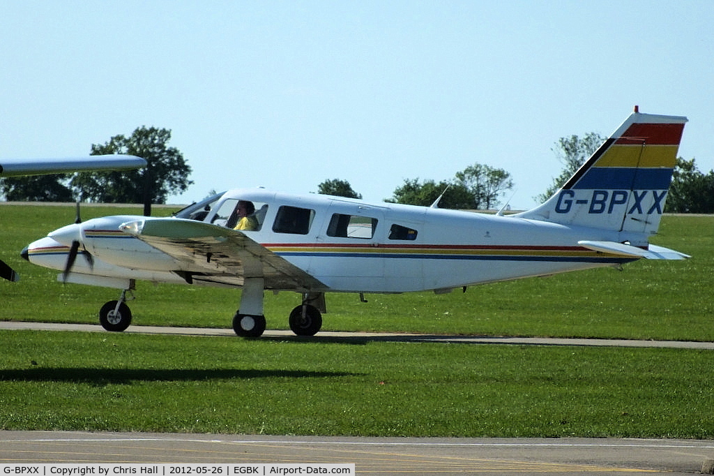 G-BPXX, 1979 Piper PA-34-200T Seneca II C/N 34-7970069, at AeroExpo 2012