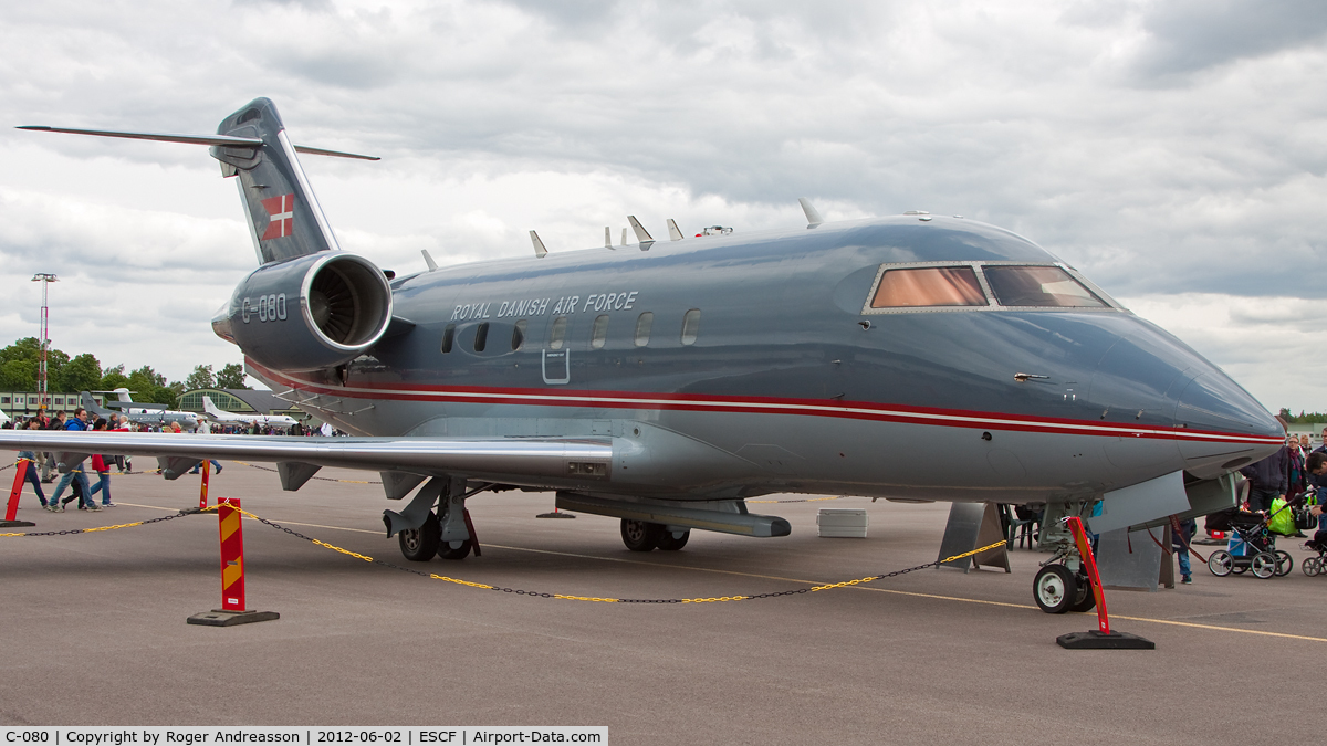 C-080, 1998 Bombardier Challenger 604 (CL-600-2B16) C/N 5380, On display at Malmen AFB