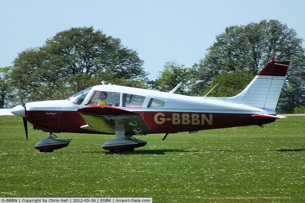 G-BBBN, 1973 Piper PA-28-180 Cherokee Challenger C/N 28-7305365, at AeroExpo 2012