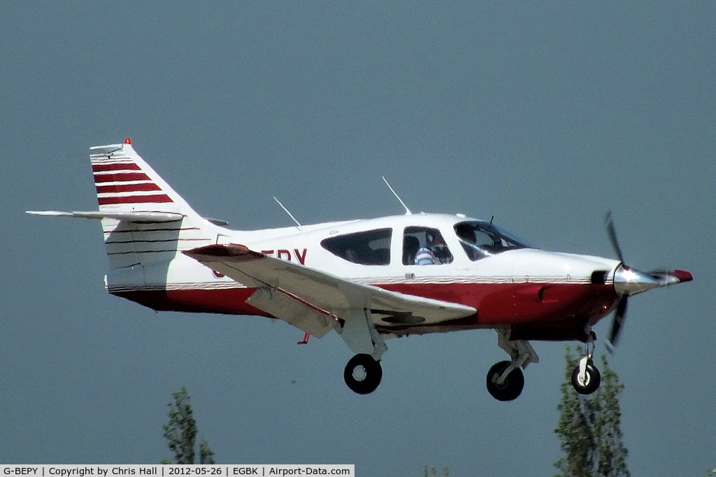 G-BEPY, 1977 Rockwell Commander 112B C/N 524, at AeroExpo 2012