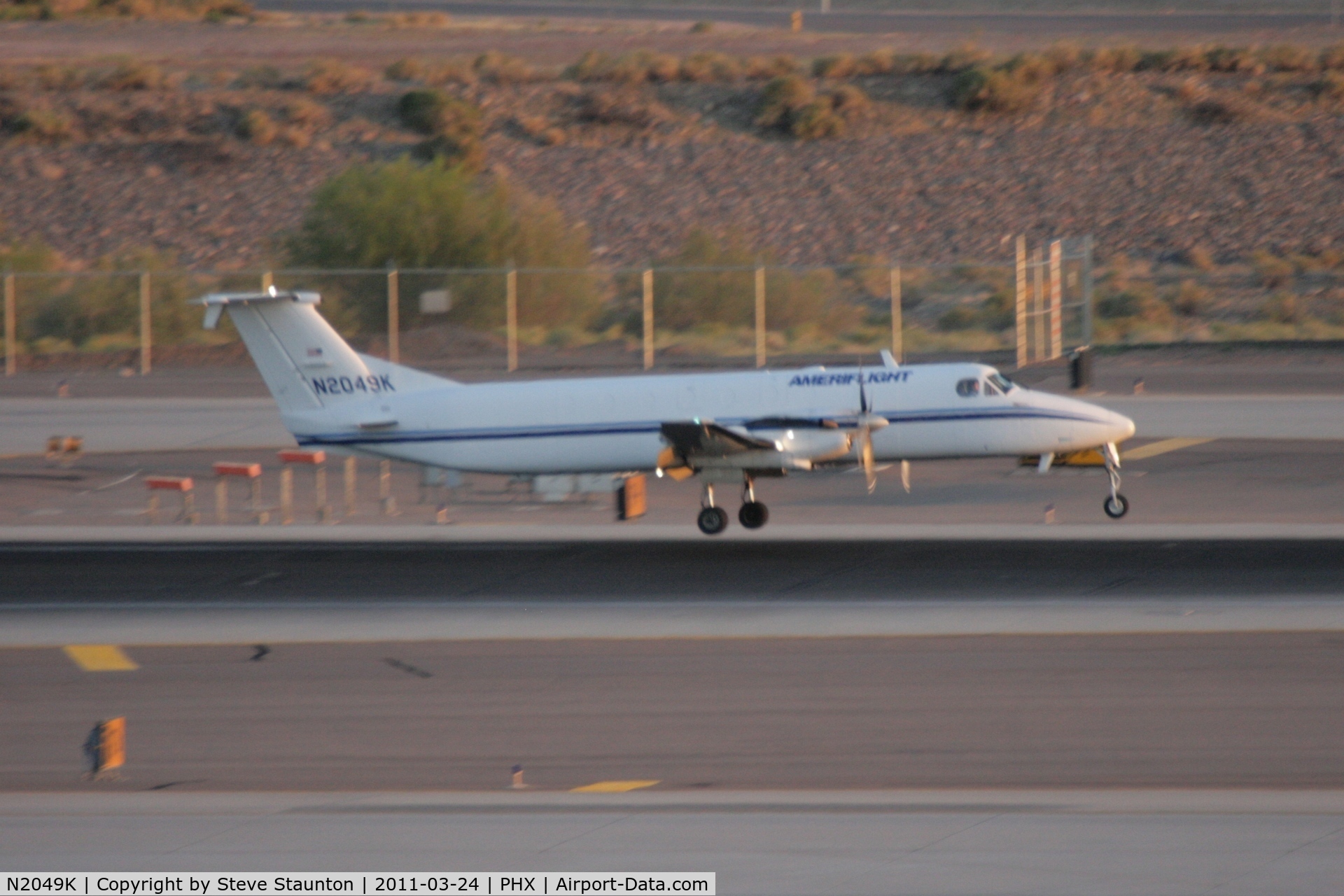 N2049K, 1991 Beech 1900C C/N UC-164, Taken at Phoenix Sky Harbor Airport, in March 2011 whilst on an Aeroprint Aviation tour