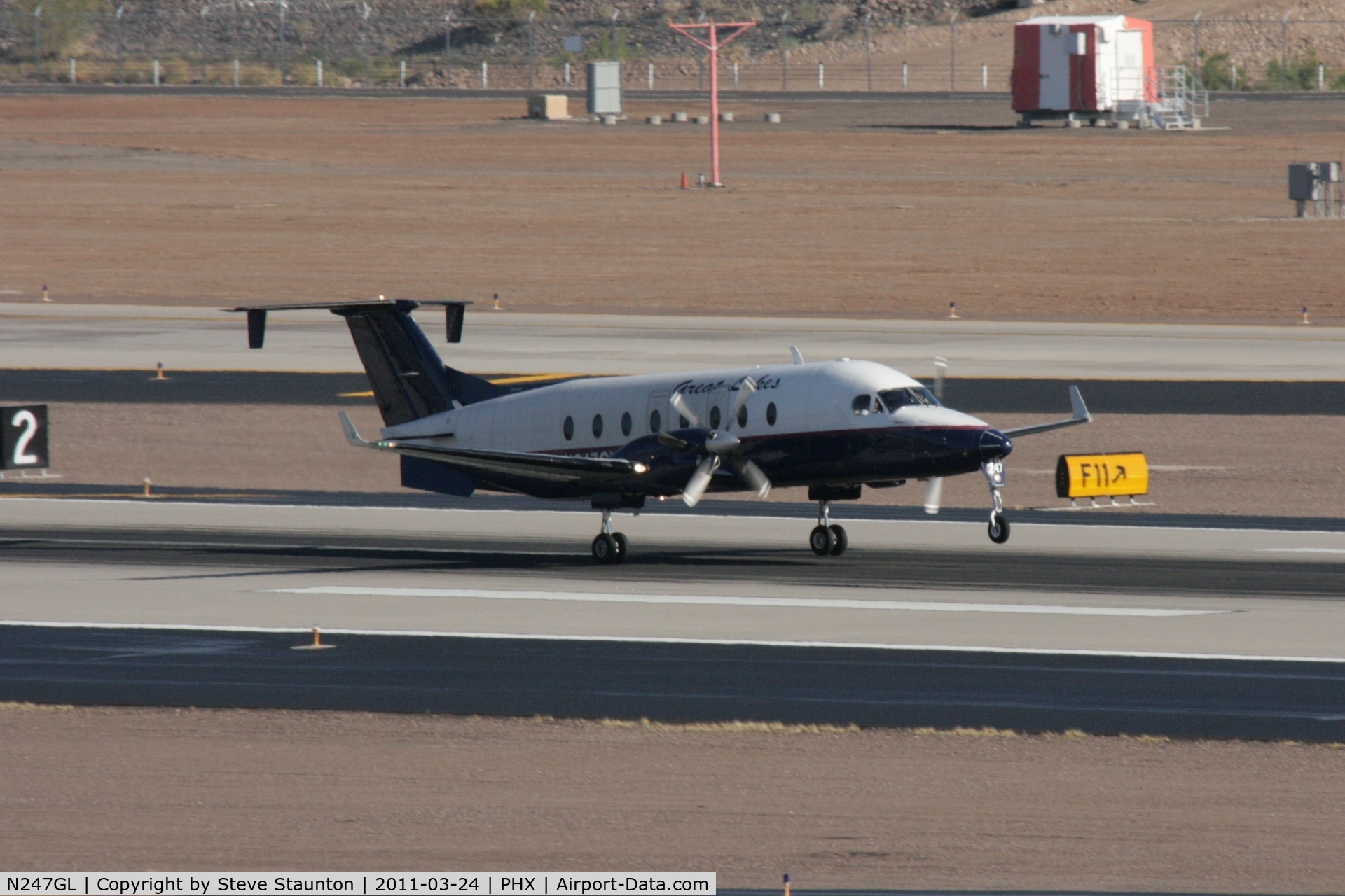 N247GL, 1996 Beech 1900D C/N UE-247, Taken at Phoenix Sky Harbor Airport, in March 2011 whilst on an Aeroprint Aviation tour