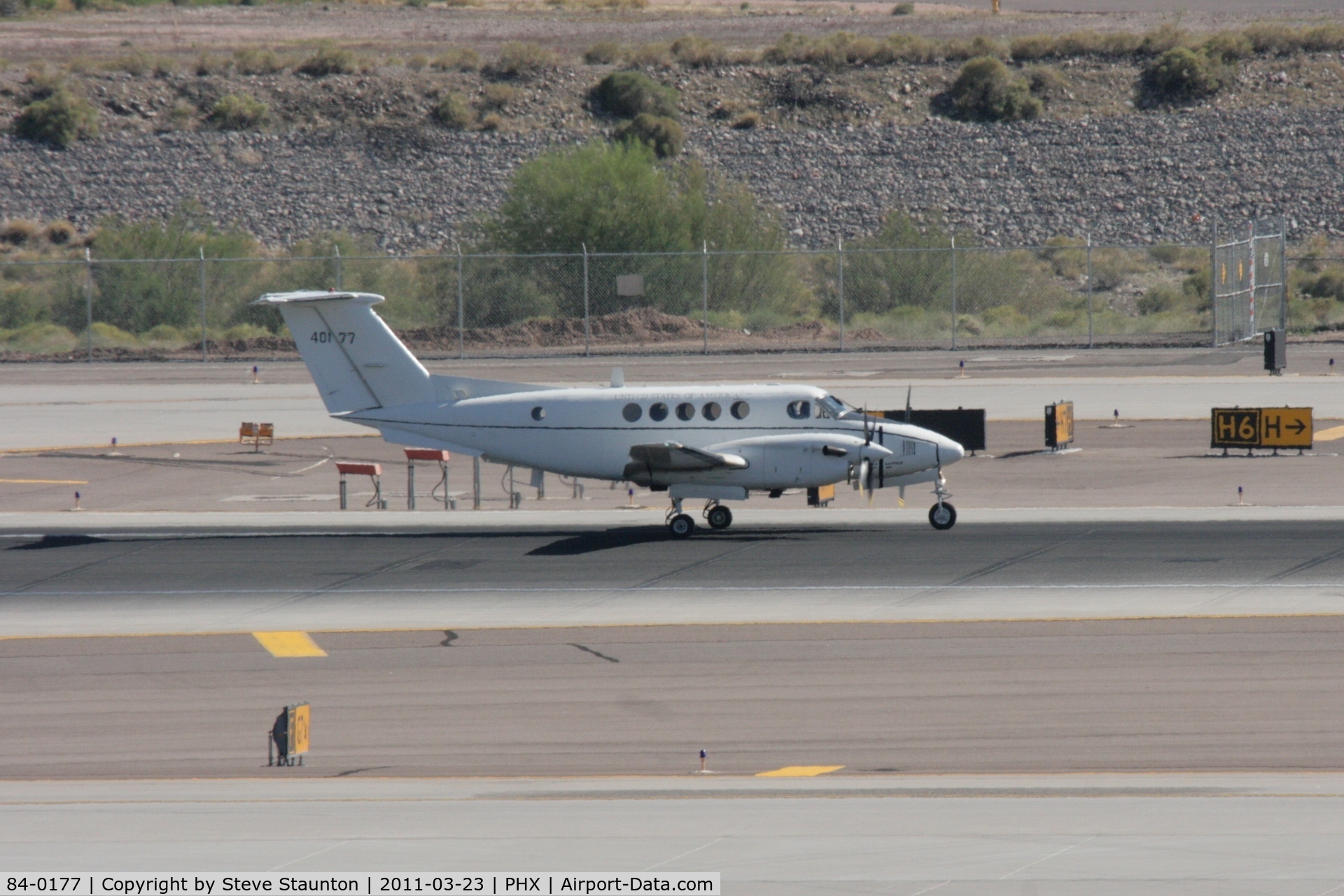 84-0177, 1984 Beech C-12 U-3 C/N BL-107, Taken at Phoenix Sky Harbor Airport, in March 2011 whilst on an Aeroprint Aviation tour