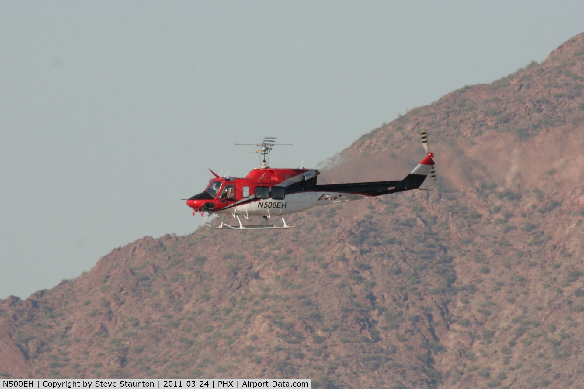 N500EH, Bell 212 C/N 30945, Taken at Phoenix Sky Harbor Airport, in March 2011 whilst on an Aeroprint Aviation tour