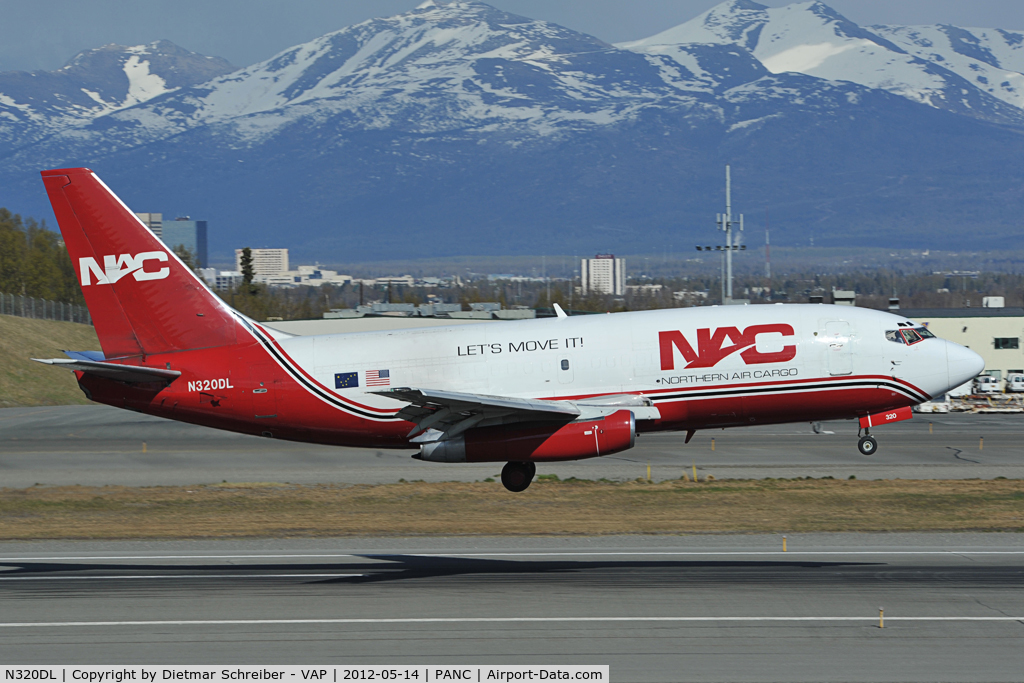 N320DL, 1984 Boeing 737-232 C/N 23092, Northern Air Cargo Boeing 737-200