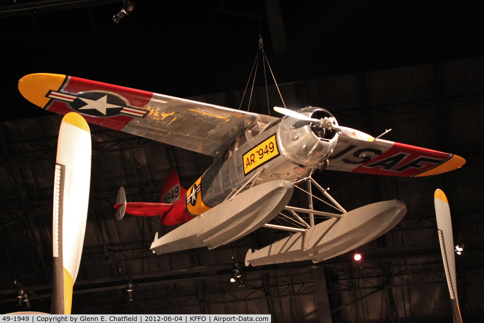 49-1949, 1949 Cessna LC-126A C/N 7328, At the Air Force Museum in Korean War exhibit