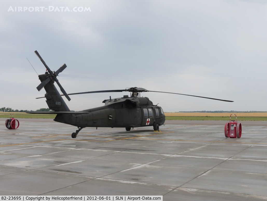 82-23695, 1982 Sikorsky UH-60A Black Hawk C/N 70.518, Parked on the ramp