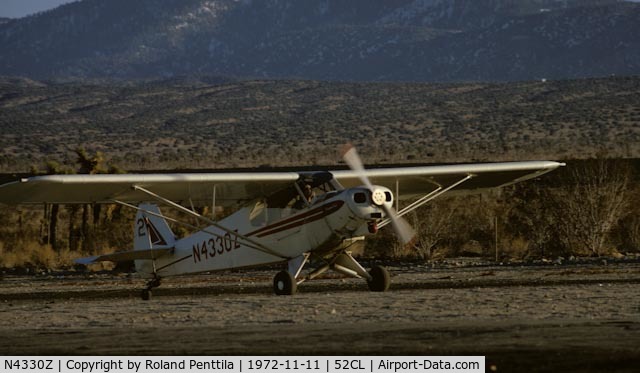 N4330Z, 1968 Piper PA-18-150 Super Cub C/N 18-8650, This was taken in November of 1972 when the Super Cub was being used as a tow plane for glider operations at Llano Airfield north of Los Angeles.