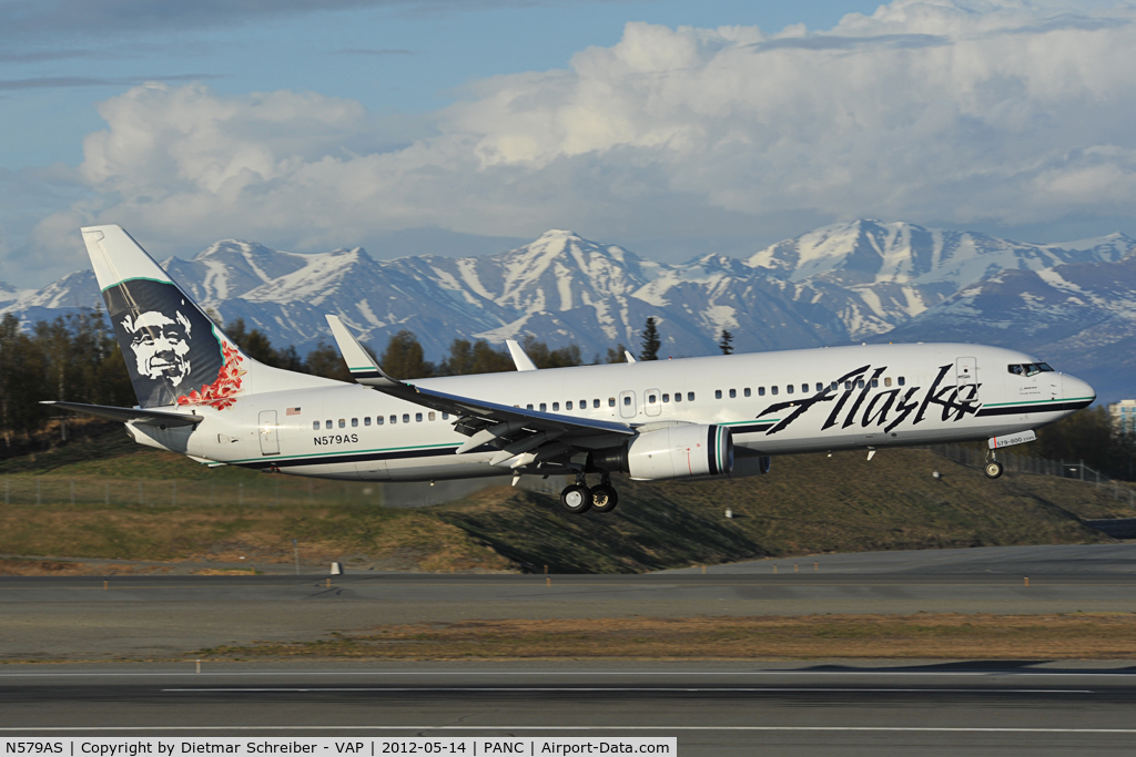 N579AS, 2007 Boeing 737-890 C/N 35187, Alaska Boeing 737-800