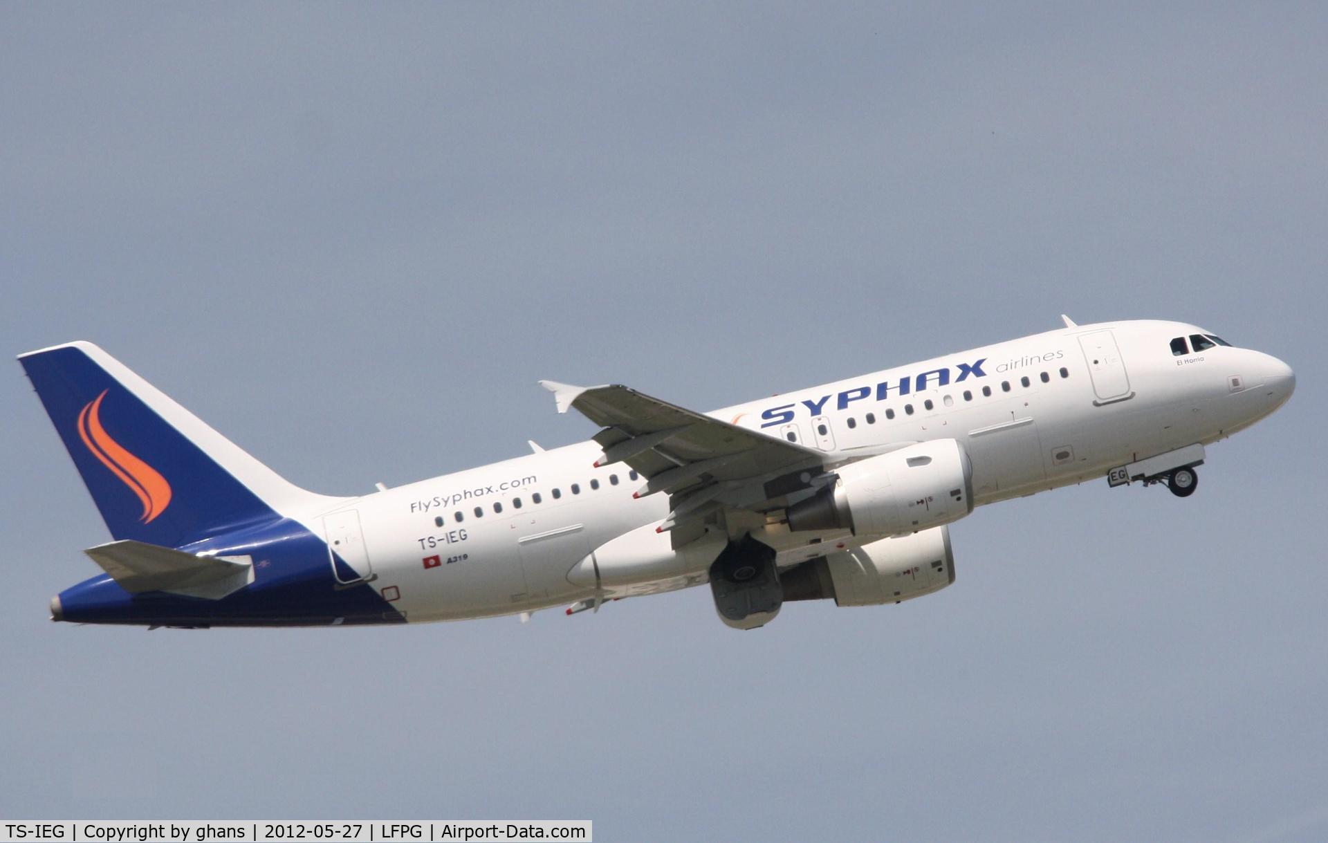 TS-IEG, 2009 Airbus A319-112 C/N 3872, Syphax Airlines