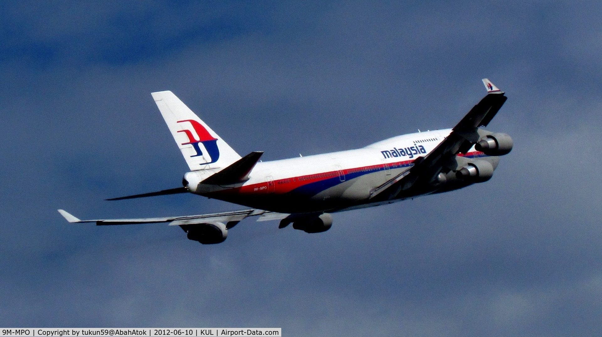 9M-MPO, 2001 Boeing 747-4H6 C/N 28433, Malaysia Airlines