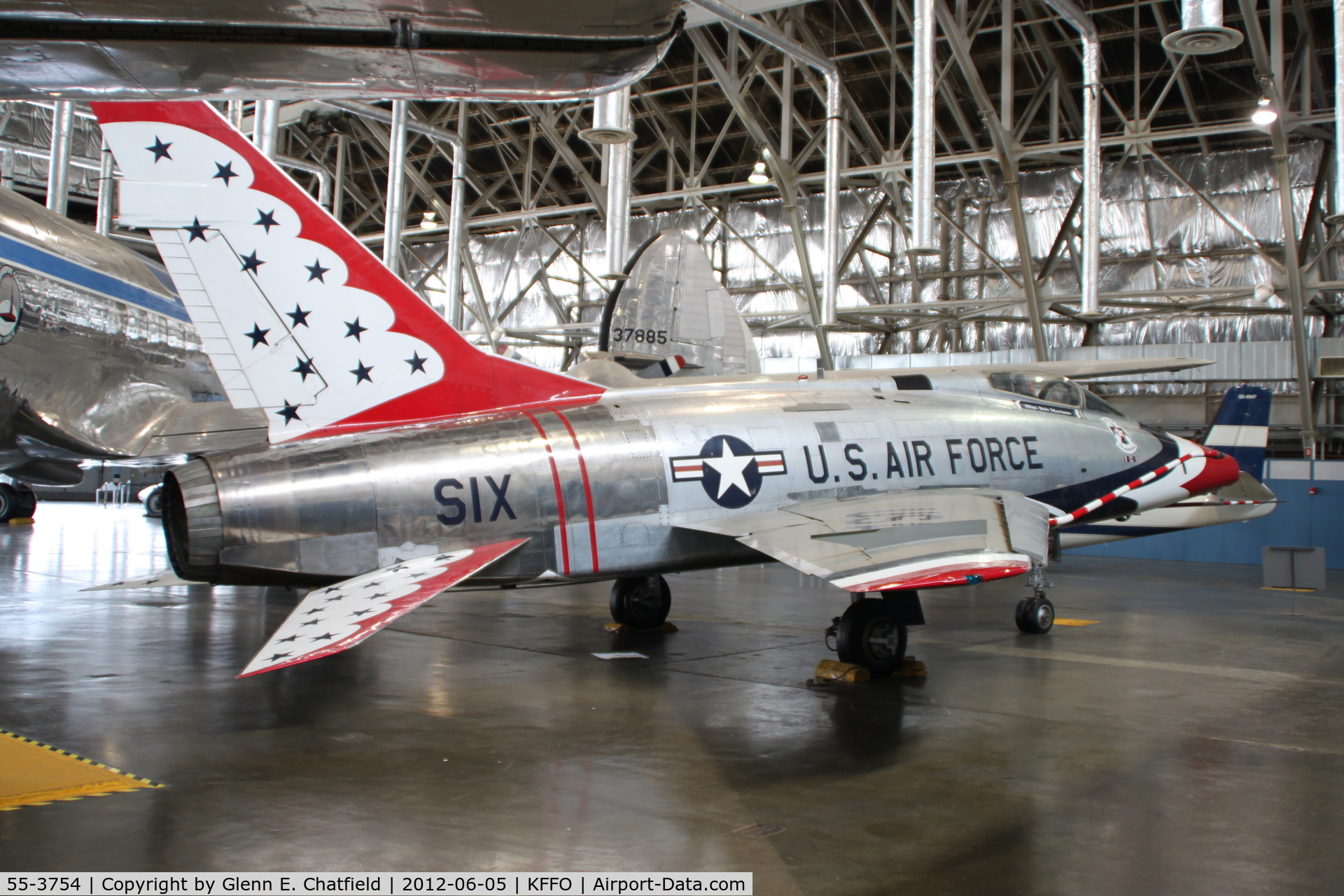 55-3754, 1956 North American F-100D Super Sabre C/N 223-436, At the Air Force Museum annex