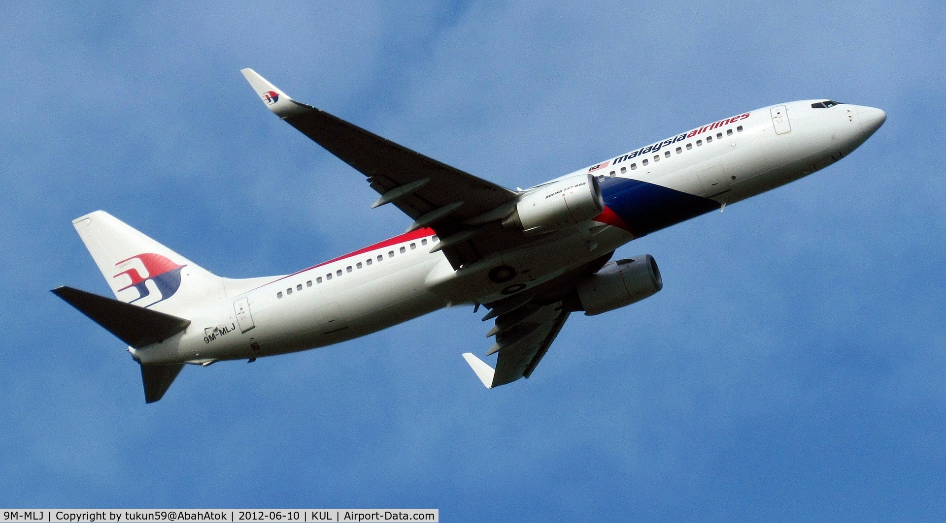 9M-MLJ, 2011 Boeing 737-8 C/N 39319, Malaysia Airlines