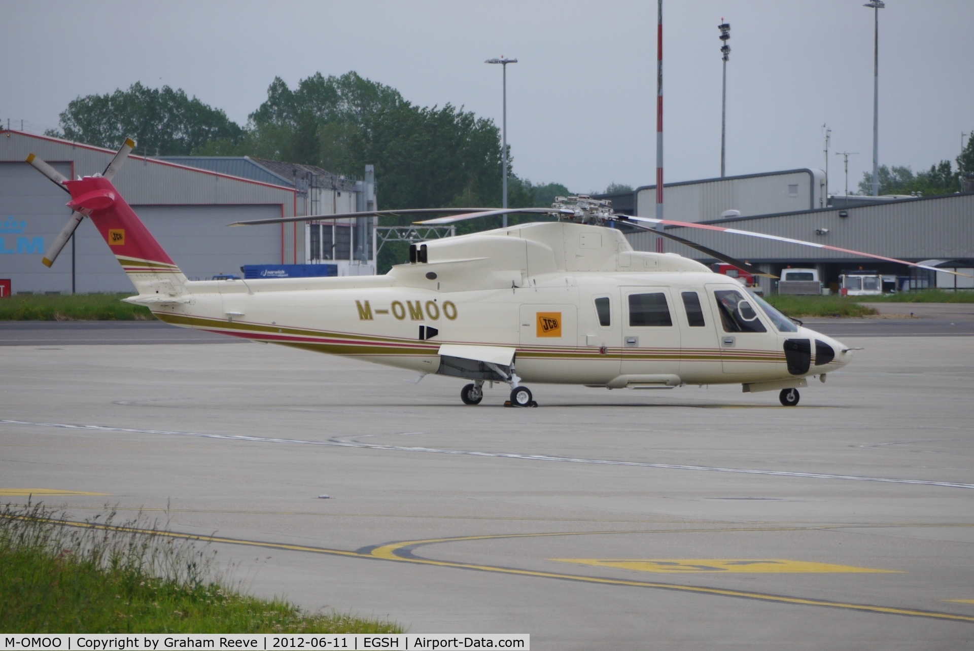 M-OMOO, 2011 Sikorsky S-76C C/N 760807, Parked at Norwich.