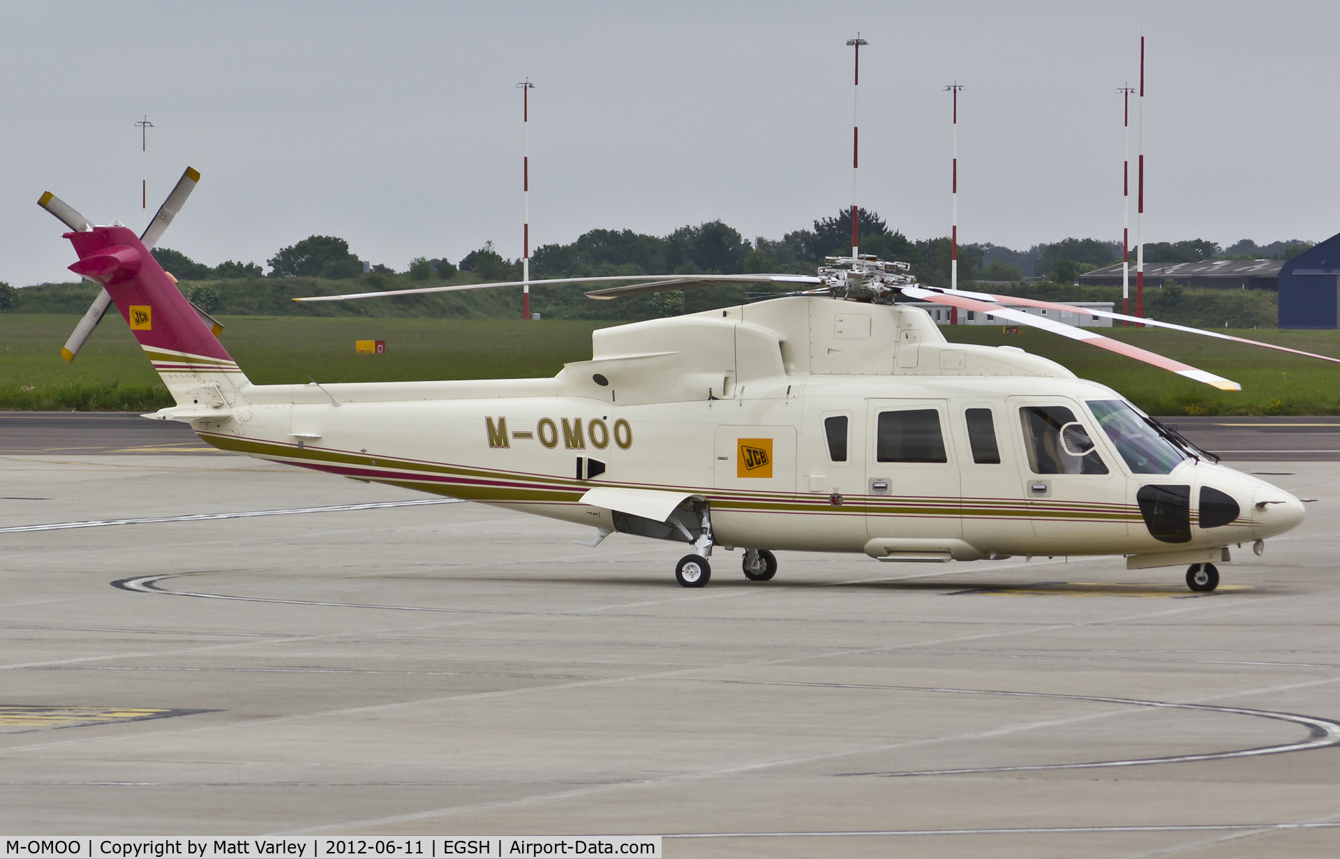M-OMOO, 2011 Sikorsky S-76C C/N 760807, Sat on stand at SaxonAir.